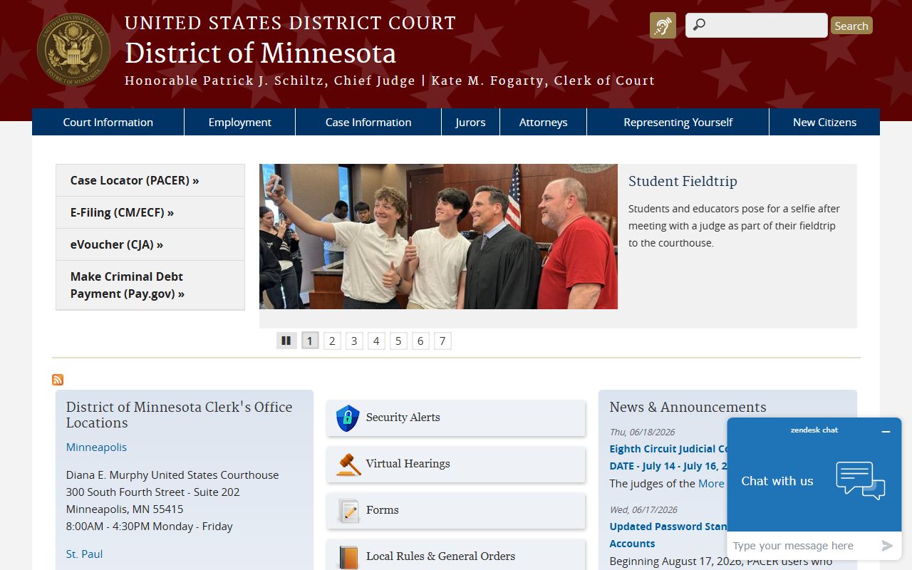 Koochiching County District Court federal District of Minnesota source