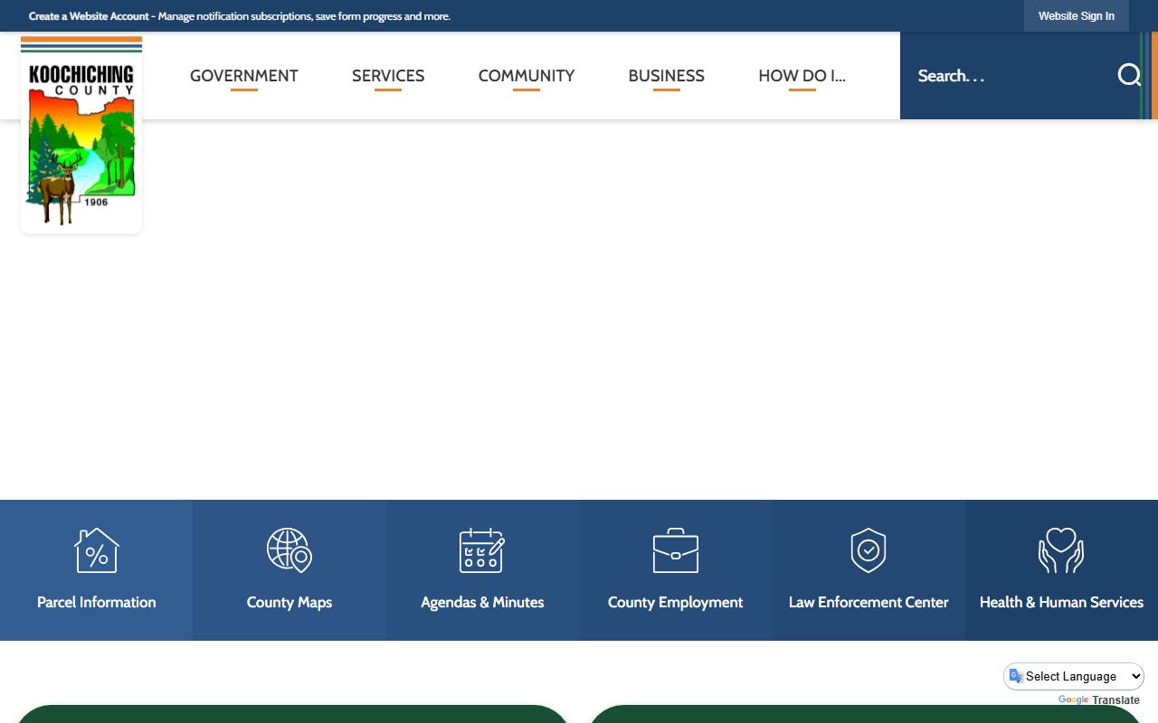 Koochiching County court and jail records county homepage